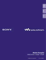Sony NWZ E438F Le manuel du propriétaire