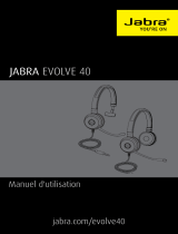 Jabra Evolve 40 MS Stereo USB-C Manuel utilisateur