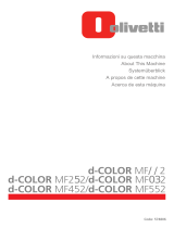 Olivetti d-Color MF222 - MF282 - MF362 - MF452 - MF552 Le manuel du propriétaire