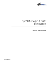 OPEN OFFICE OpenOffice 1.1 Suite Bureautique Manuel utilisateur