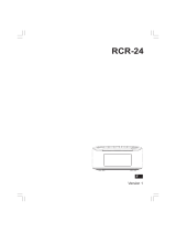 Sangean RCR-24 Le manuel du propriétaire