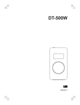 Sangean DT-500W Manuel utilisateur