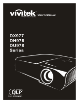 Vivitek DX977-WT Manuel utilisateur