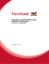 ViewSonic VG2439m-LED Le manuel du propriétaire