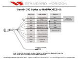 Standard Horizon Wiring Garmin 700 Series Le manuel du propriétaire