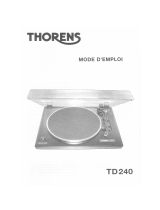 Thorens TD 240-2 Manuel utilisateur