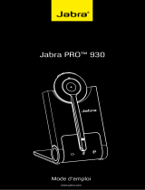Jabra Pro 930 Mono Manuel utilisateur