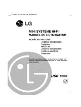 LG MCD102 Le manuel du propriétaire