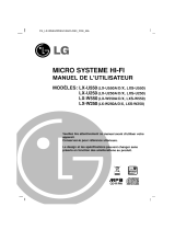 LG LX-U250D Le manuel du propriétaire