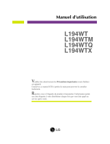 LG L194WT-SF Le manuel du propriétaire