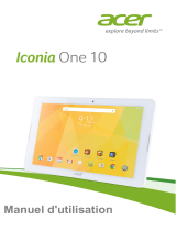 Acer Iconia One 10 B3-A20 Manuel utilisateur
