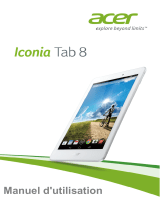 Acer Iconia Tab 8 Manuel utilisateur