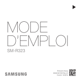 Samsung SM-R323 Manuel utilisateur