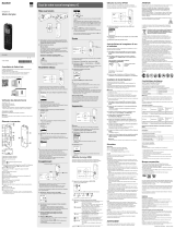 Mode d'Emploi Sony ICD PX470 Manuel utilisateur