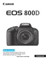 Canon EOS 800D Le manuel du propriétaire