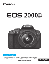 Canon EOS 2000D+18-55mm+55-250mm+Etui+16Go Le manuel du propriétaire