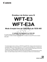 Canon Wireless File Transmitter WFT-E3 Manuel utilisateur