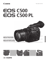 Canon EOS C500 PL Manuel utilisateur