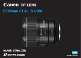 Canon EF 85mm f/1.4L IS USM Manuel utilisateur