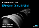Canon EF 800mm f/5.6L IS USM Manuel utilisateur