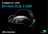 Canon EF 14mm f/2.8L II USM Manuel utilisateur