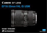 Canon Objectif EF 16-35 mm f/4.0 L IS USM Manuel utilisateur