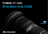 Canon EF 16-35mm f/2.8L II USM Manuel utilisateur