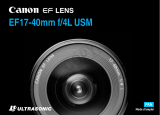 Canon EF 17-40mm f/4L USM Manuel utilisateur