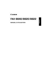Canon FAX-B820 Manuel utilisateur