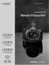 Canon LEGRIA HF M40 Manuel utilisateur