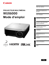 Canon XEED WUX6000 Manuel utilisateur