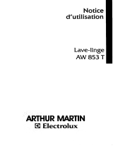 ARTHUR MARTIN ELECTROLUX AW853T Manuel utilisateur