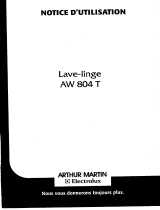 ARTHUR MARTIN AW804T Manuel utilisateur