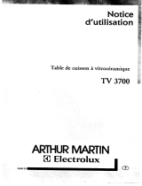 ARTHUR MARTIN ELECTROLUX TV3700X Manuel utilisateur