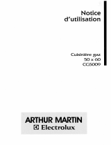 ARTHUR MARTIN CG5009W1 Manuel utilisateur