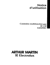 ARTHUR MARTIN ELECTROLUX G6529MCN1M.CGASA Manuel utilisateur