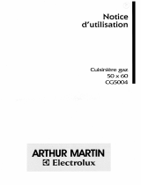 ARTHUR MARTIN CG5004W1 Manuel utilisateur