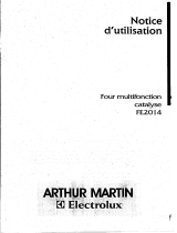 ARTHUR MARTIN ELECTROLUX FE2014W1 Manuel utilisateur