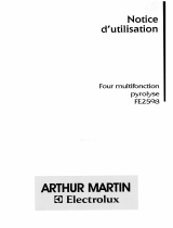 ARTHUR MARTIN ELECTROLUX FE2598R1 Manuel utilisateur