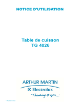 ARTHUR MARTIN ELECTROLUX TG4026X Manuel utilisateur