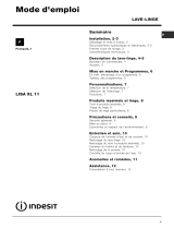 Indesit LISA XL 11 (FR) (TE) Mode d'emploi