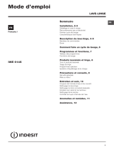 Indesit IWE 6145 (FR) Le manuel du propriétaire