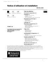 Hotpoint-Ariston TCD 851 XB Le manuel du propriétaire