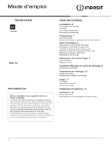 Indesit IDC 75 B (FR) Mode d'emploi