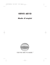 KitchenAid KRVX 6010 Mode d'emploi