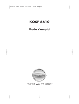 KitchenAid KOSP 6610/IX Mode d'emploi