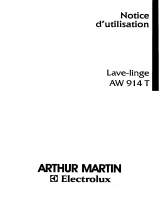 ARTHUR MARTIN ELECTROLUX AW914T Manuel utilisateur