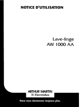 ARTHUR MARTIN AW1000AA             Manuel utilisateur