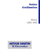 ARTHUR MARTIN ELECTROLUX AFG643W1 Manuel utilisateur