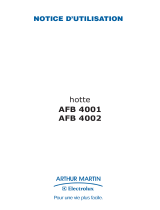 ARTHUR MARTIN AFB4002X Manuel utilisateur